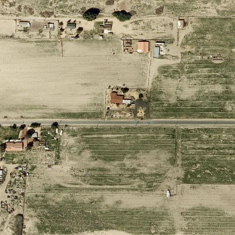Satelife satellite imagery of 31338 Clay River Road, Barstow, showing a rural desert parcel