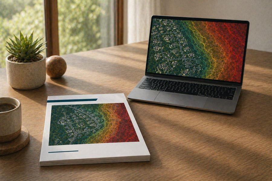 Actionable mitigation plan map